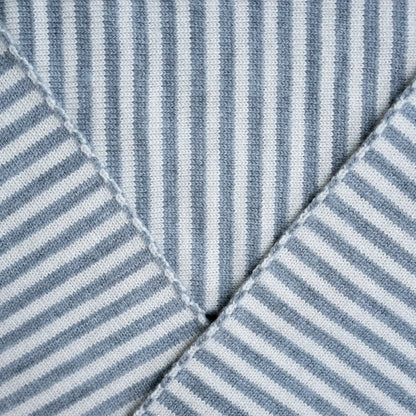 THE WOOLLY FAMILY SCARF STRIPED - SAND / CLOUD GREY