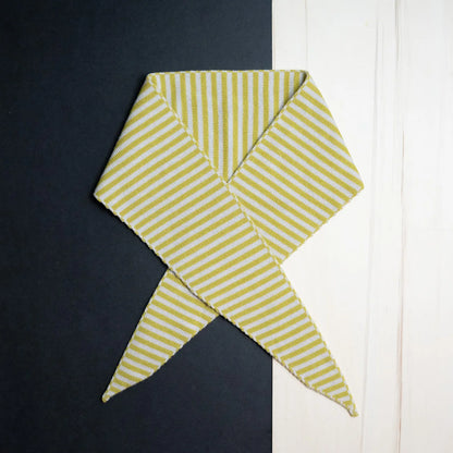 THE WOOLLY FAMILY SCARF STRIPED - SAND / QUINCE
