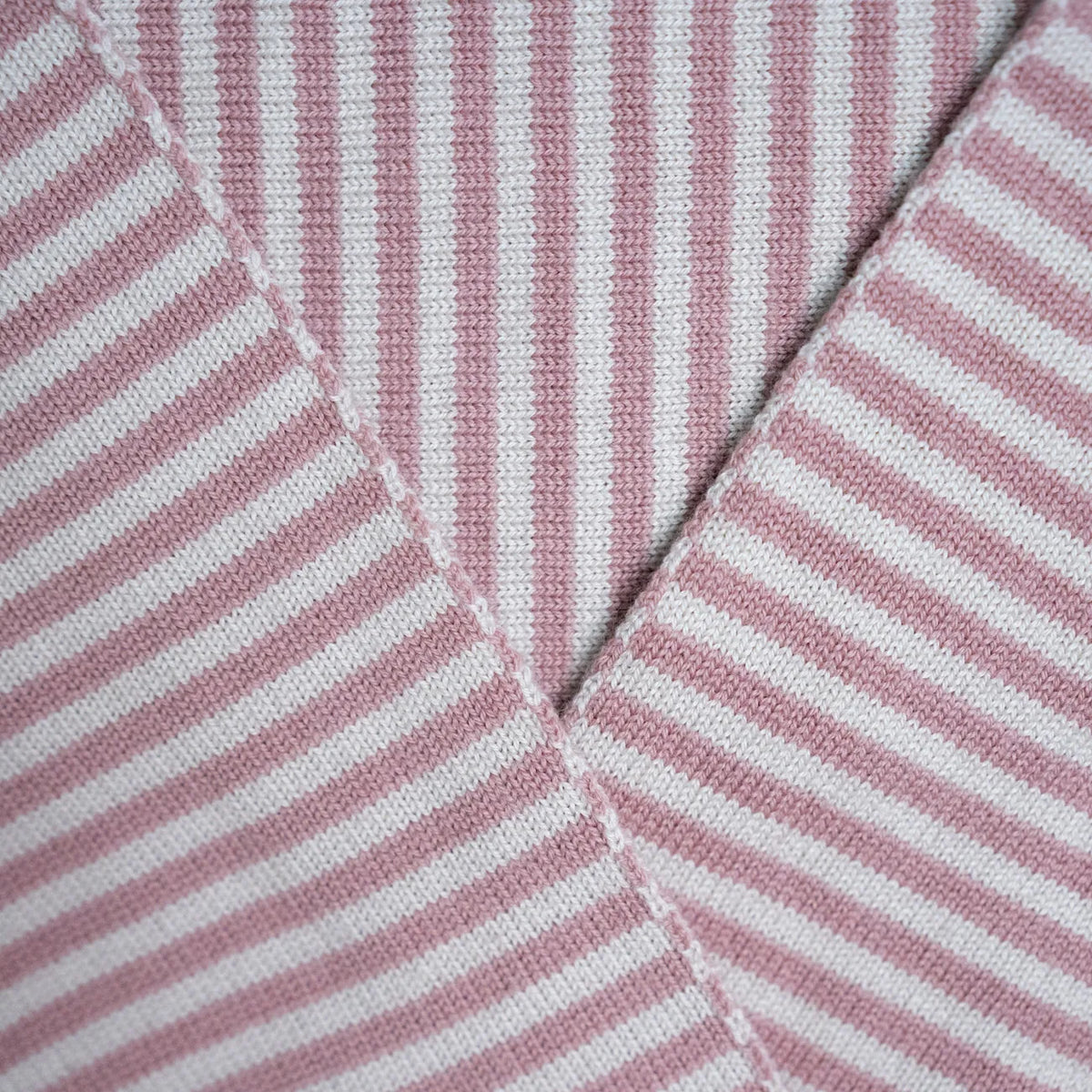 THE WOOLLY FAMILY SCARF STRIPED - SAND / ROSE