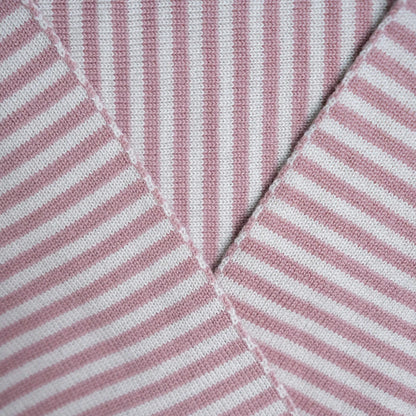 THE WOOLLY FAMILY SCARF STRIPED - SAND / ROSE