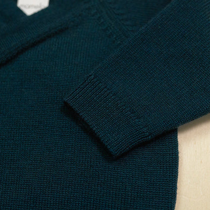 THE WOOLLY BABY JACKET - new petrol