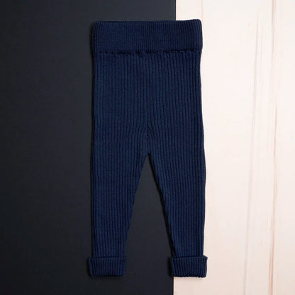 THE WOOLLY LEGGINGS - midnight blue