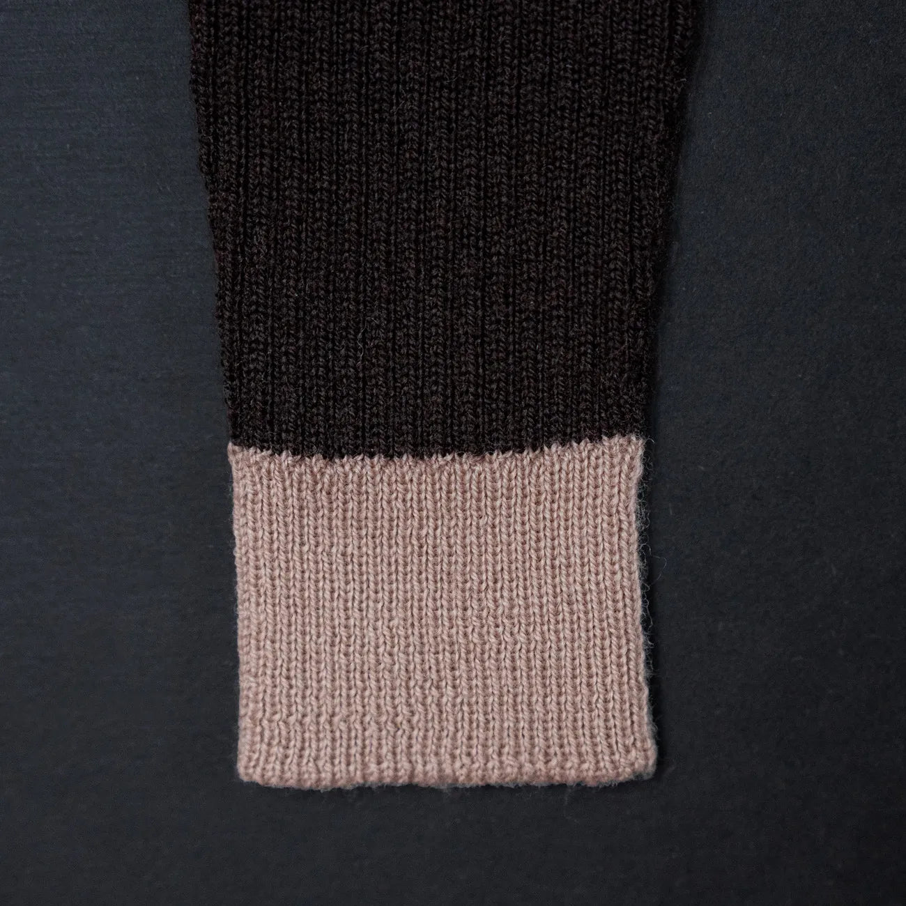 THE WOOLLY ONESIE TWO-TONE - chocolate