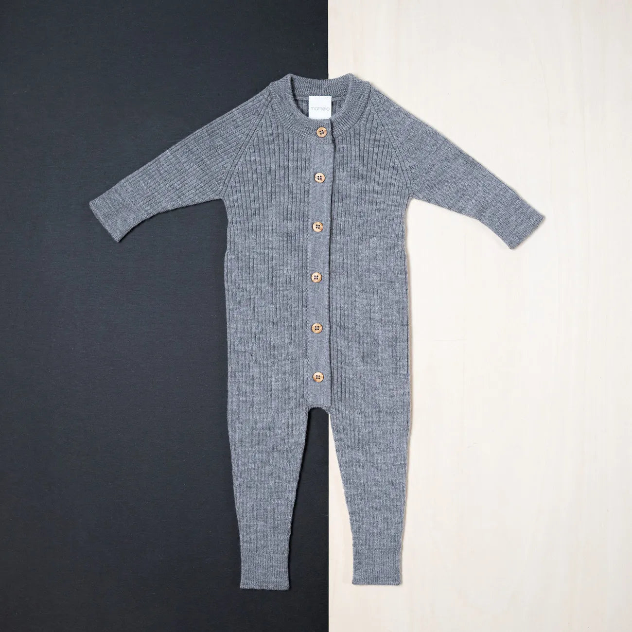THE WOOLLY ONESIE - cloud grey