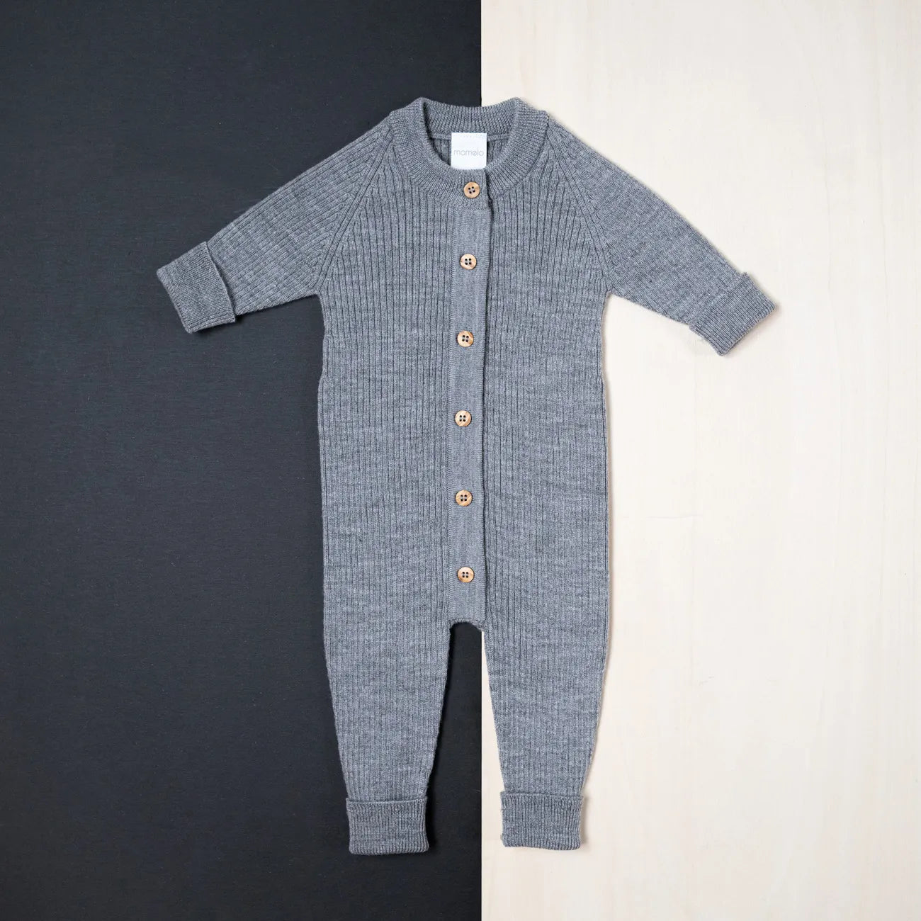 THE WOOLLY ONESIE - cloud grey