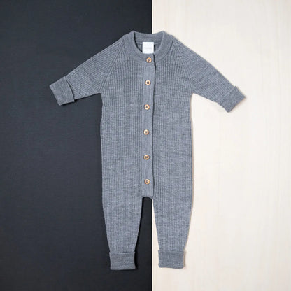 THE WOOLLY ONESIE - cloud grey