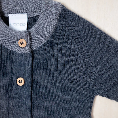 THE WOOLLY ONESIE TWO-TONE - graphite grey