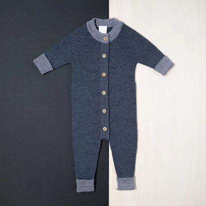 THE WOOLLY ONESIE TWO-TONE - graphite grey