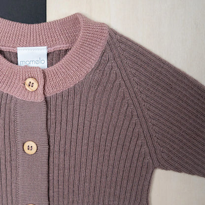THE WOOLLY ONESIE TWO-TONE - mauve