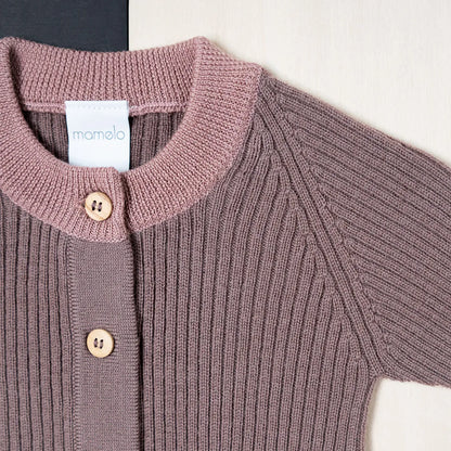 THE WOOLLY ONESIE TWO-TONE - mauve
