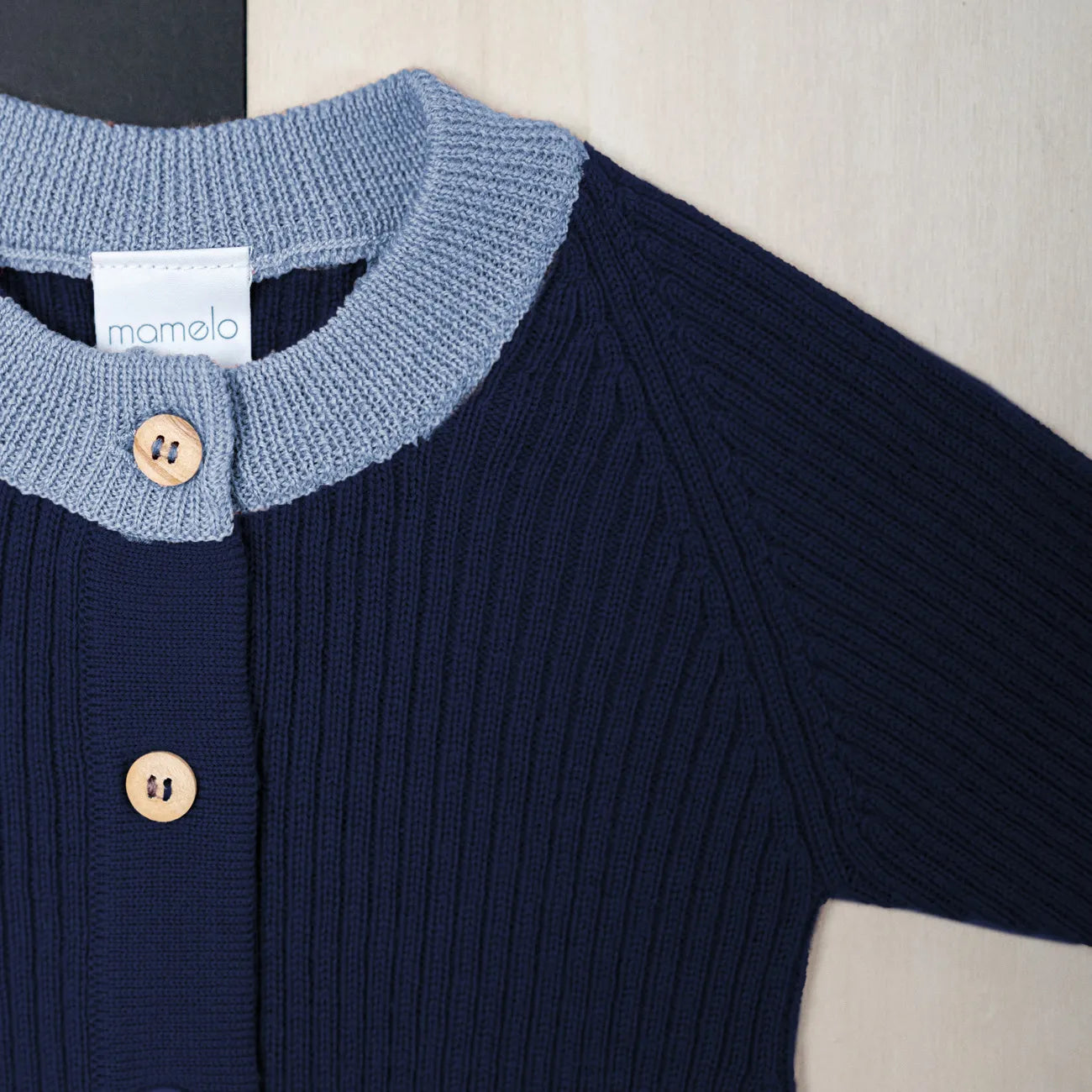 THE WOOLLY ONESIE TWO-TONE - midnight blue