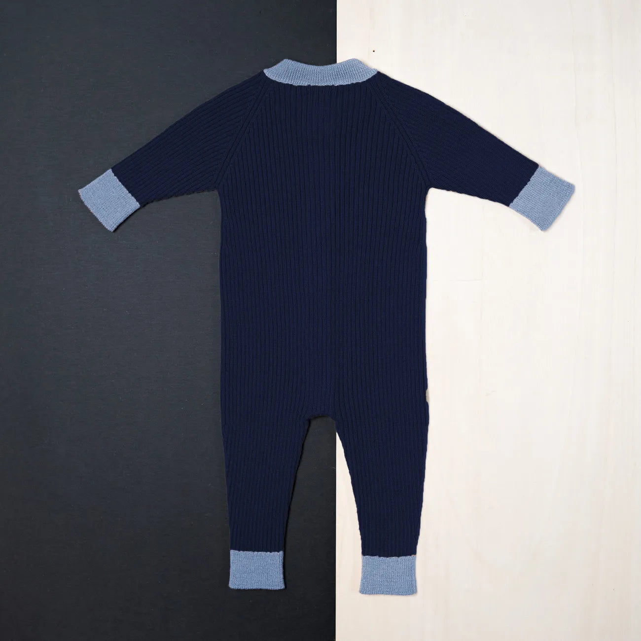 THE WOOLLY ONESIE TWO-TONE - midnight blue