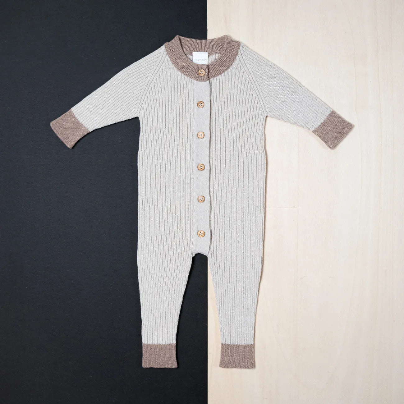 THE WOOLLY ONESIE TWO-TONE - sand