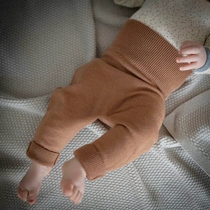 B-WARE WOOLLY BABY PANTS - camel