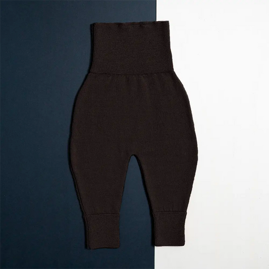 B-WARE WOOLLY BABY PANTS - chocolate