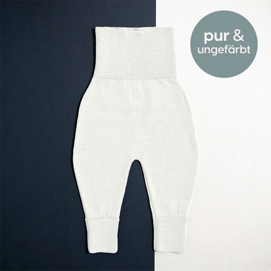 B-WARE WOOLLY BABY PANTS - pure