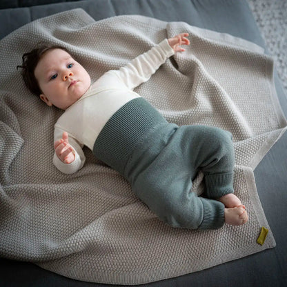 B-WARE WOOLLY BABY PANTS - sage