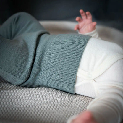 B-WARE WOOLLY BABY PANTS - sage