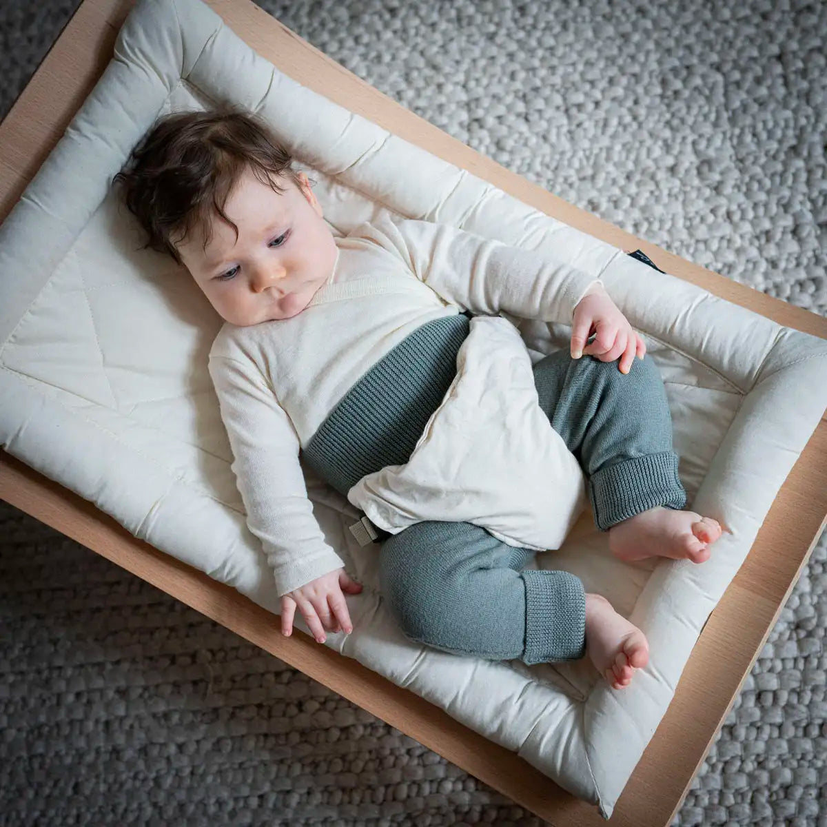 B-WARE WOOLLY BABY PANTS - sage