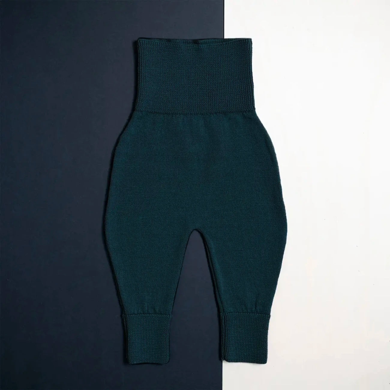 THE WOOLLY BABY PANTS - new petrol