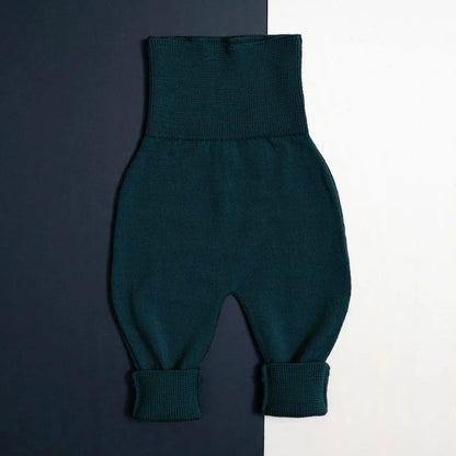 THE WOOLLY BABY PANTS - new petrol