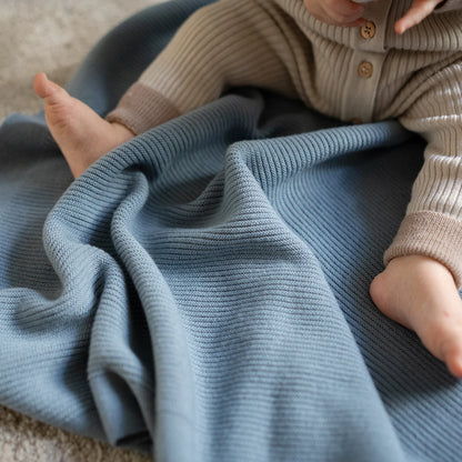 THE WOOLLY RIB BLANKET - cappuccino