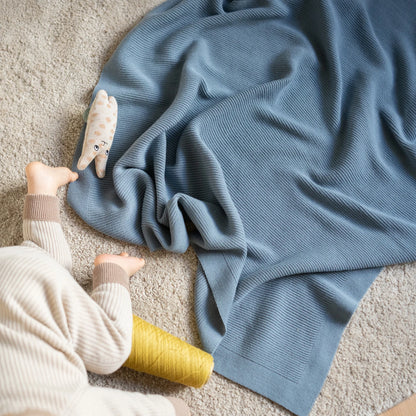 THE WOOLLY RIB BLANKET - sand