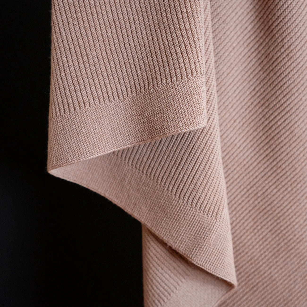 THE WOOLLY RIB BLANKET - cappuccino