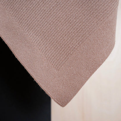 THE WOOLLY RIB BLANKET - cappuccino
