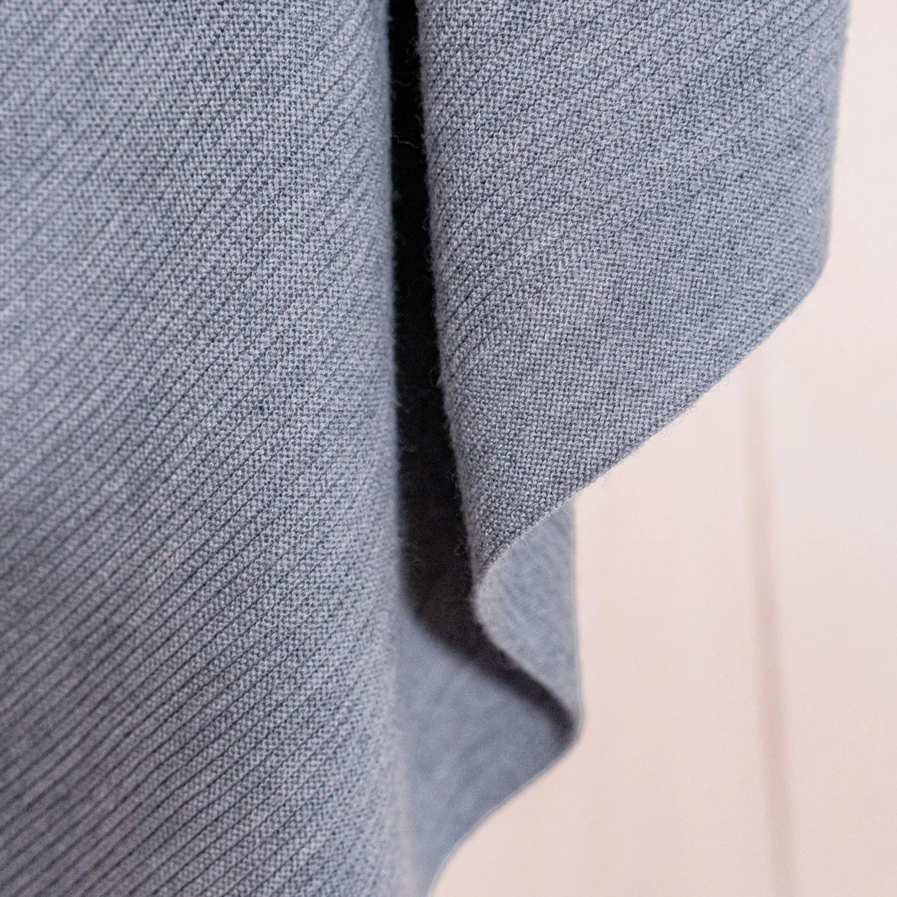 THE WOOLLY RIB BLANKET - cloud grey