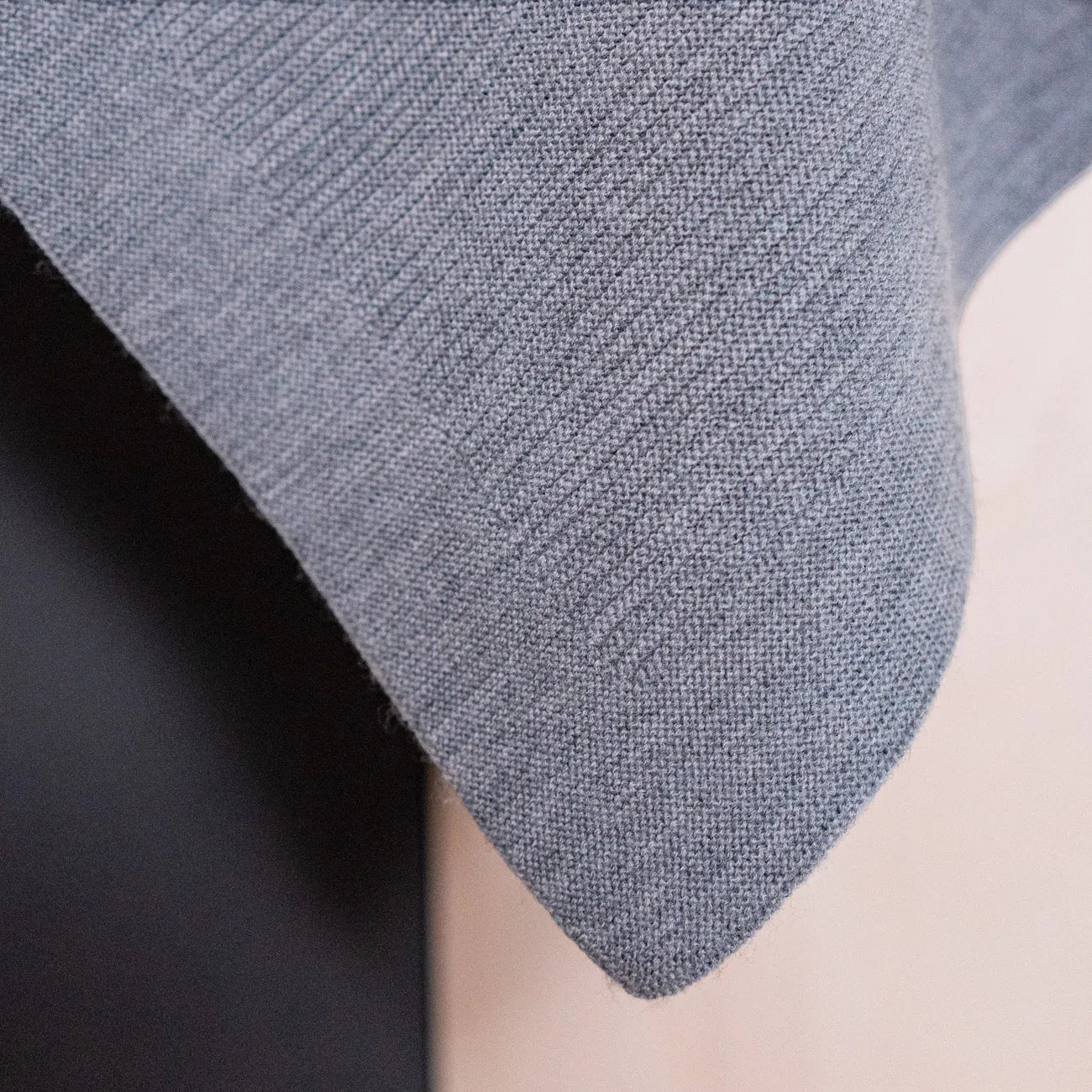 THE WOOLLY RIB BLANKET - cloud grey
