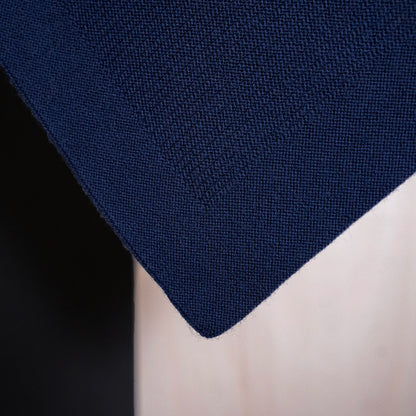 THE WOOLLY RIB BLANKET - midnight blue