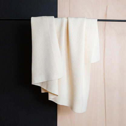 THE WOOLLY RIB BLANKET - pure