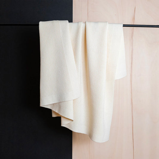 THE WOOLLY RIB BLANKET - pure