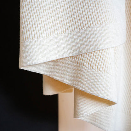 THE WOOLLY RIB BLANKET - pure