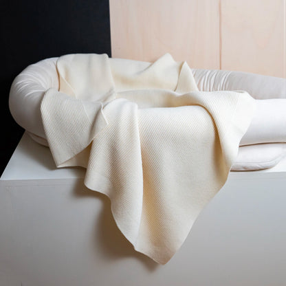 THE WOOLLY RIB BLANKET - pure