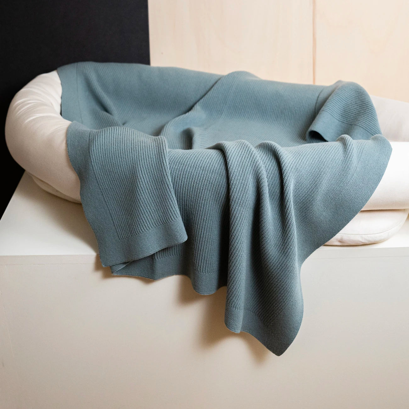THE WOOLLY RIB BLANKET - sage