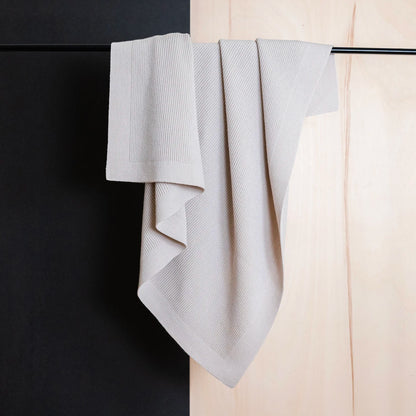 THE WOOLLY RIB BLANKET - sand