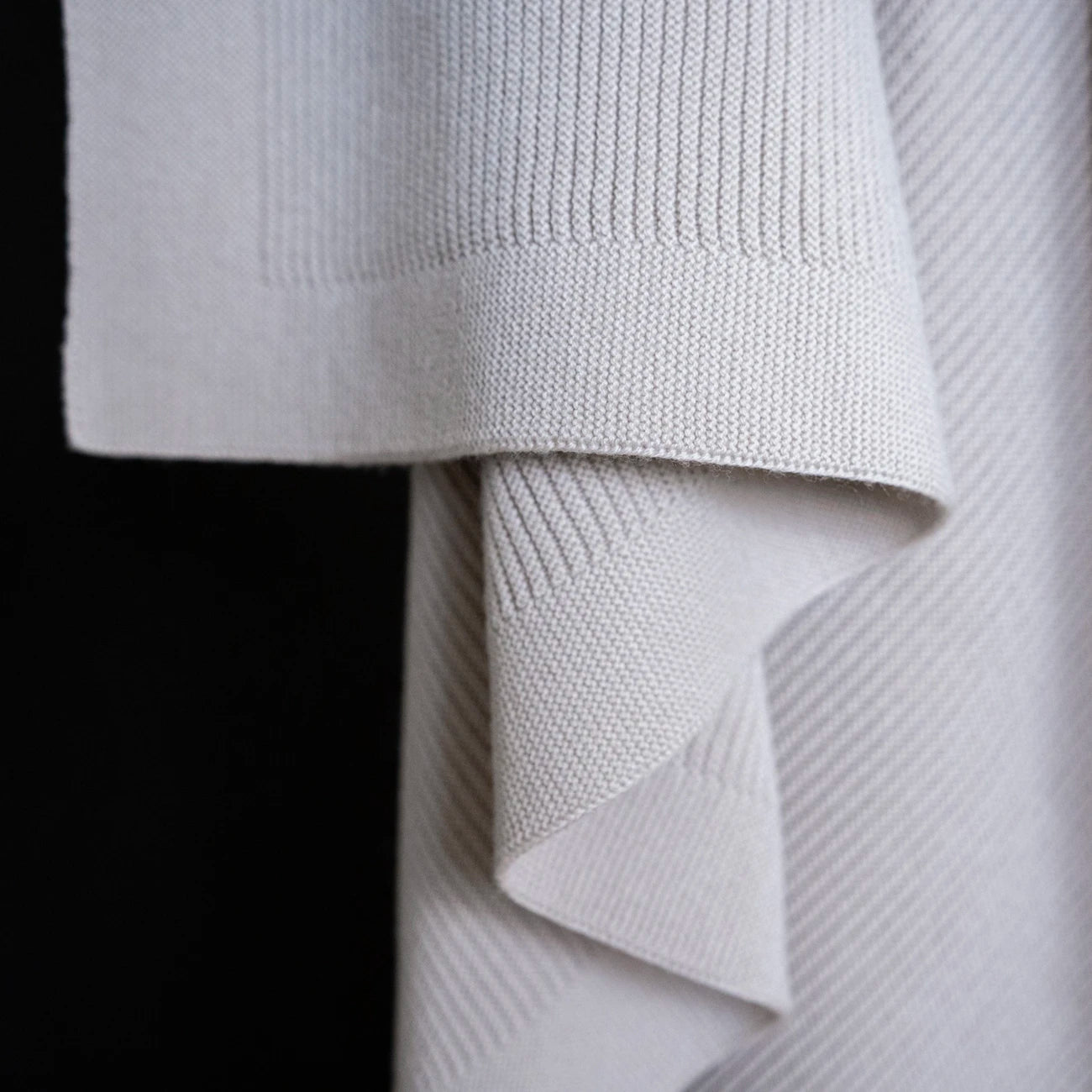 THE WOOLLY RIB BLANKET - sand