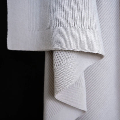 THE WOOLLY RIB BLANKET - sand