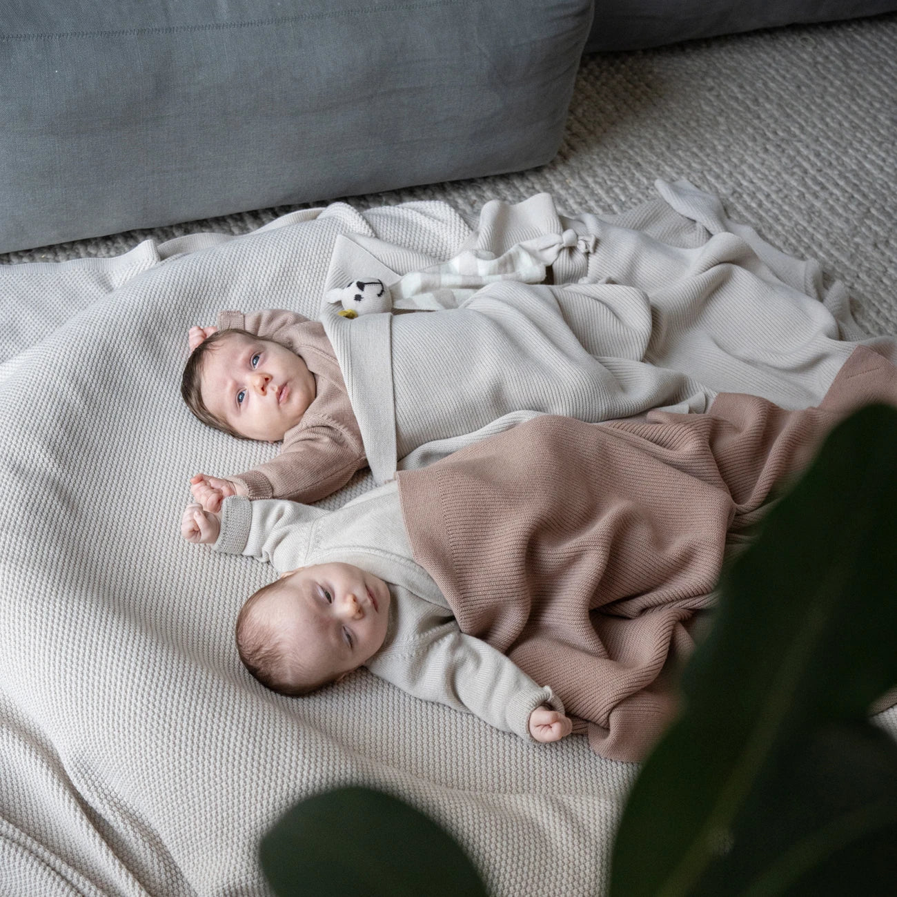 THE WOOLLY RIB BLANKET - sand