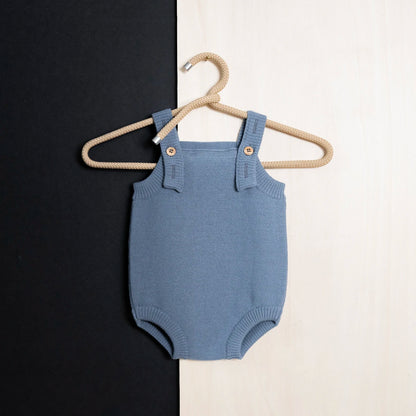 B-WARE WOOLLY ROMPER - blue