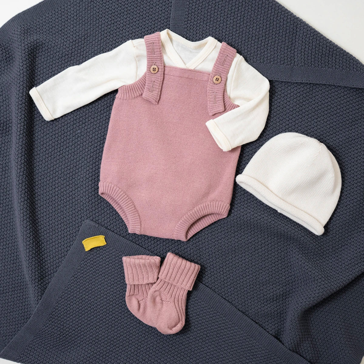 THE WOOLLY ROMPER - rose