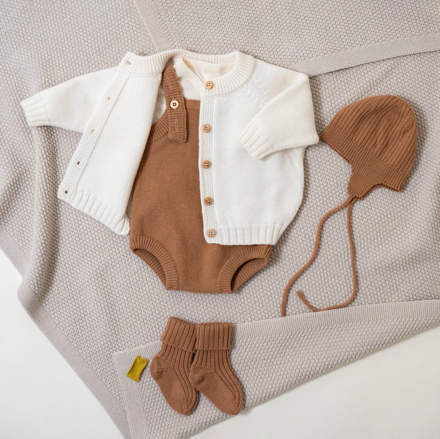 B-WARE WOOLLY ROMPER - camel