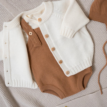 B-WARE WOOLLY ROMPER - camel