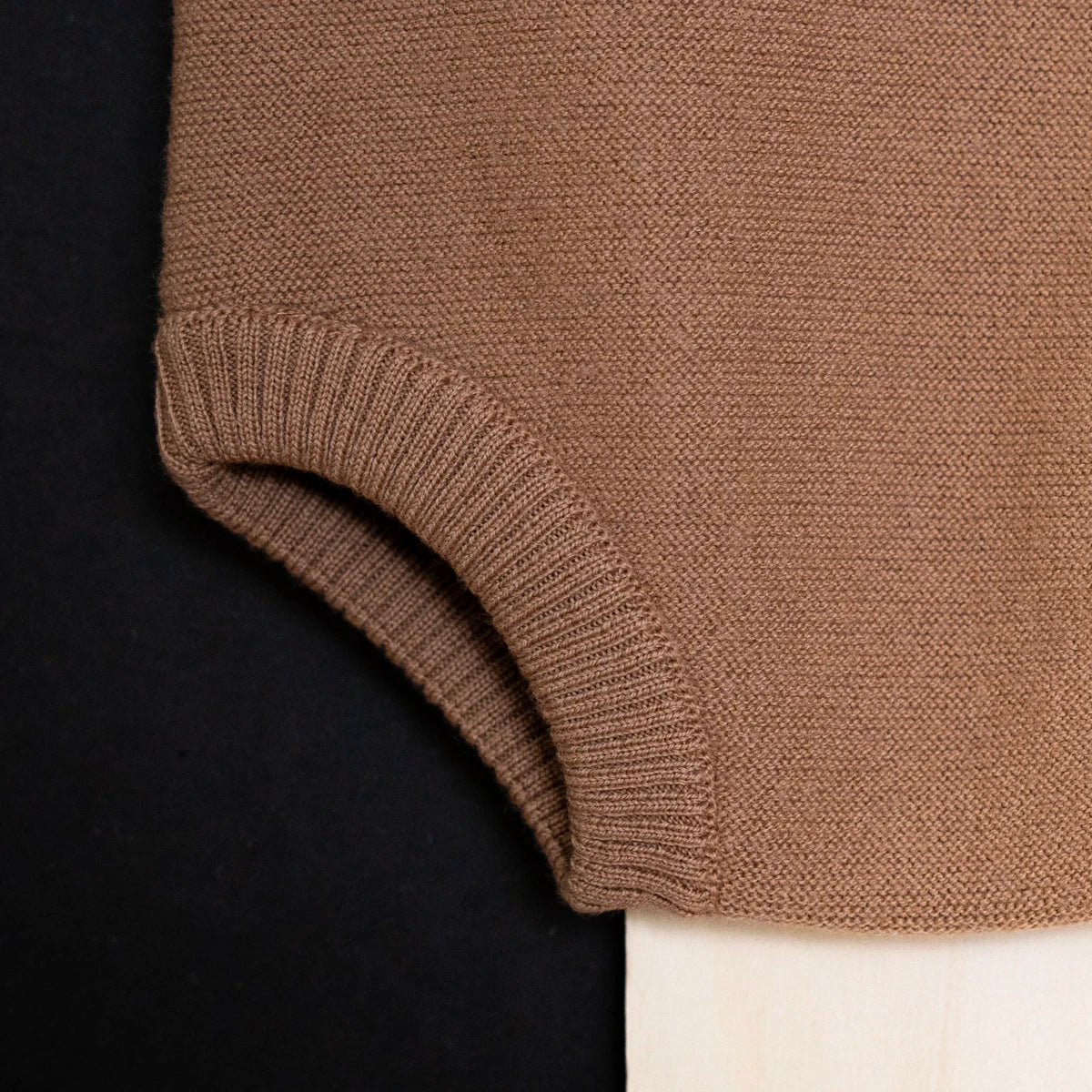 B-WARE WOOLLY ROMPER - camel