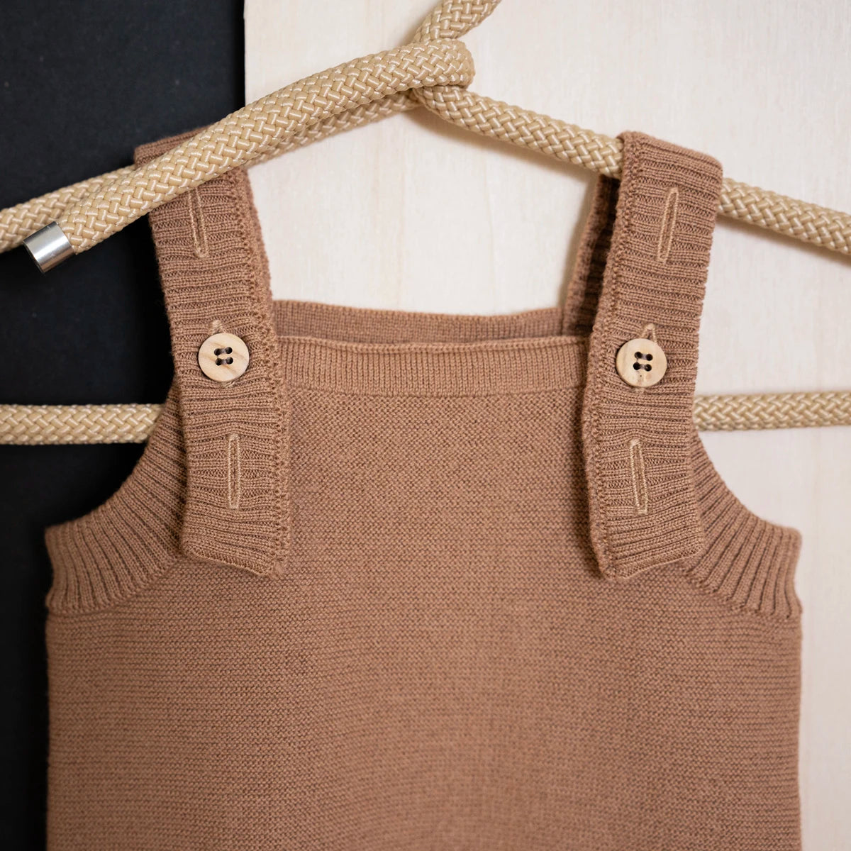 B-WARE WOOLLY ROMPER - camel
