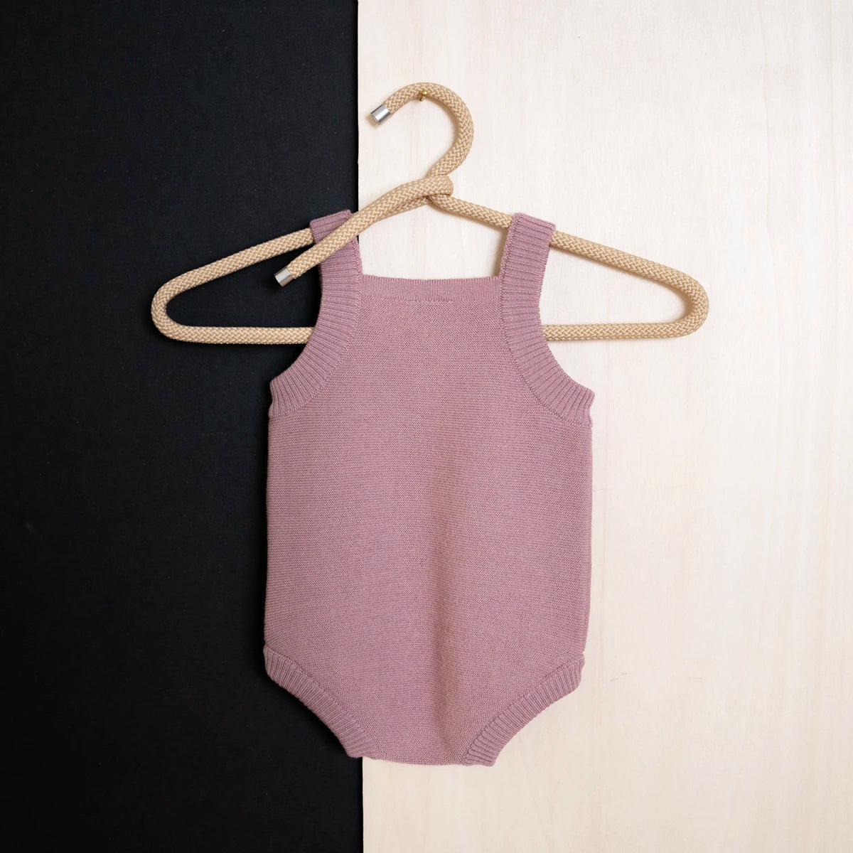 THE WOOLLY ROMPER - rose