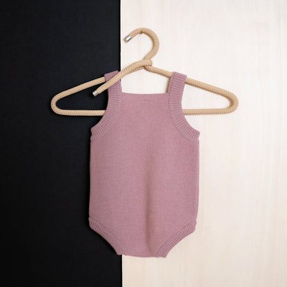 THE WOOLLY ROMPER - rose