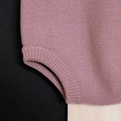 THE WOOLLY ROMPER - rose